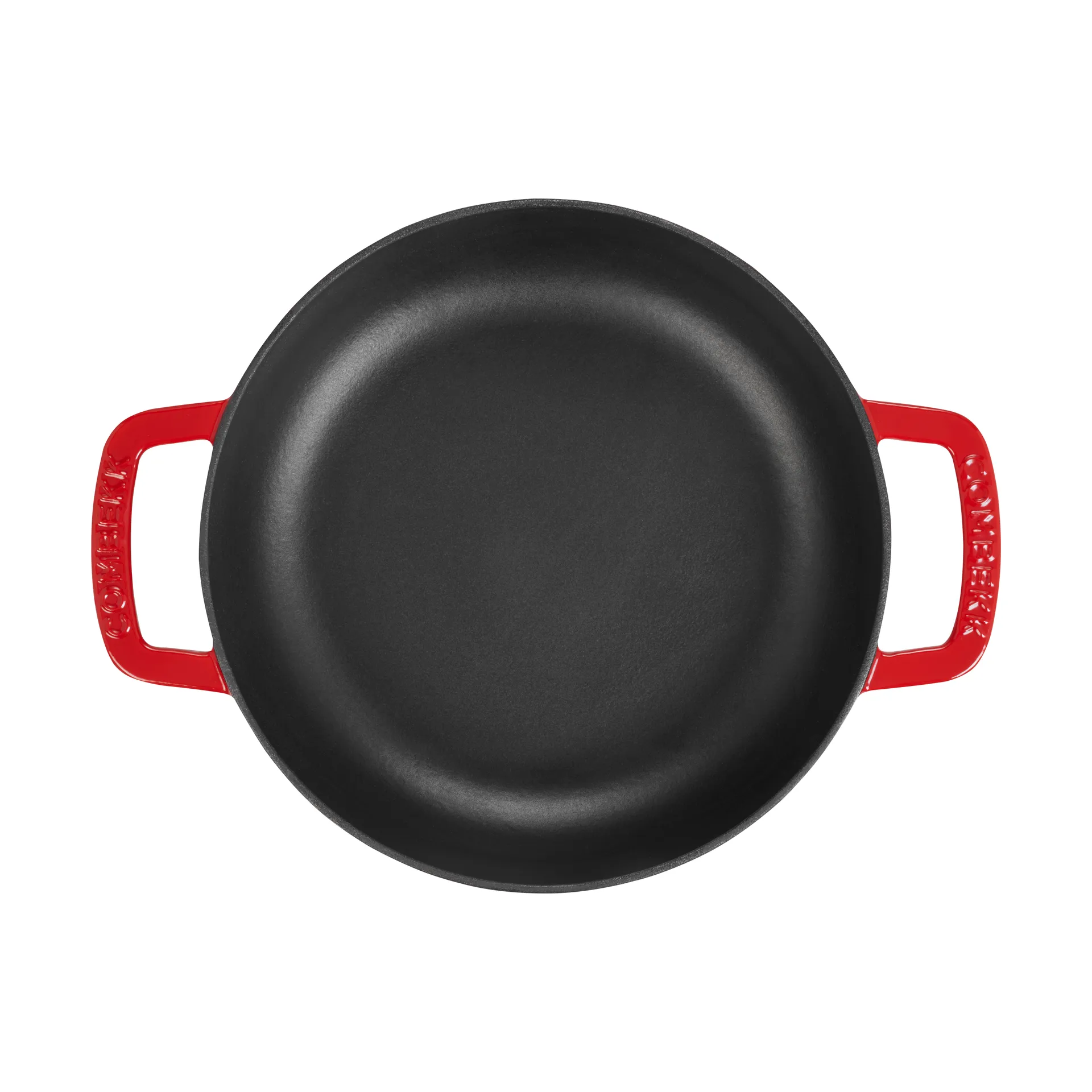 Combekk Enameled cast iron sauté pan Ø28 cm, Cherry-silver knob Combekk