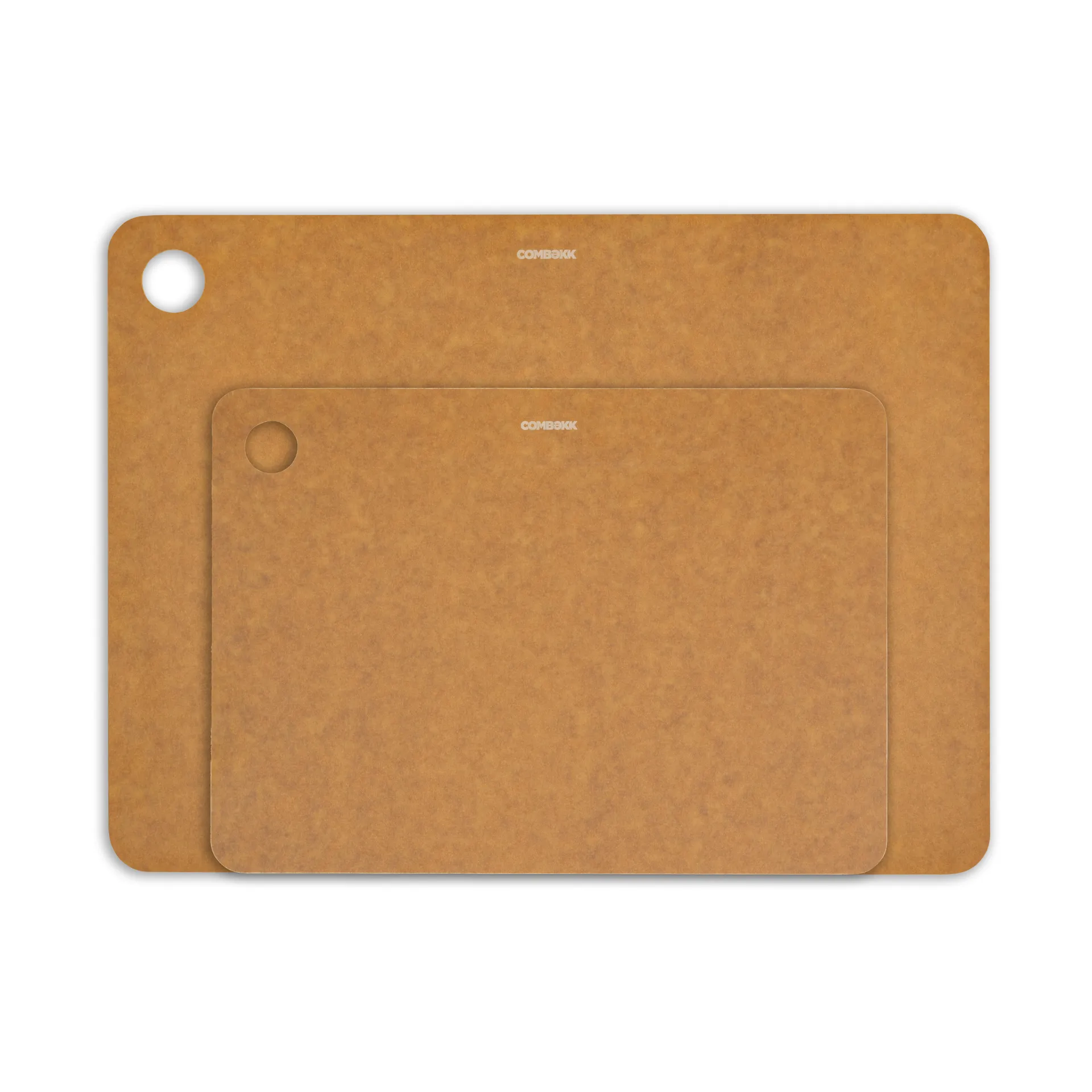 Combekk wooden cutting board 2-piece set, Brown Combekk
