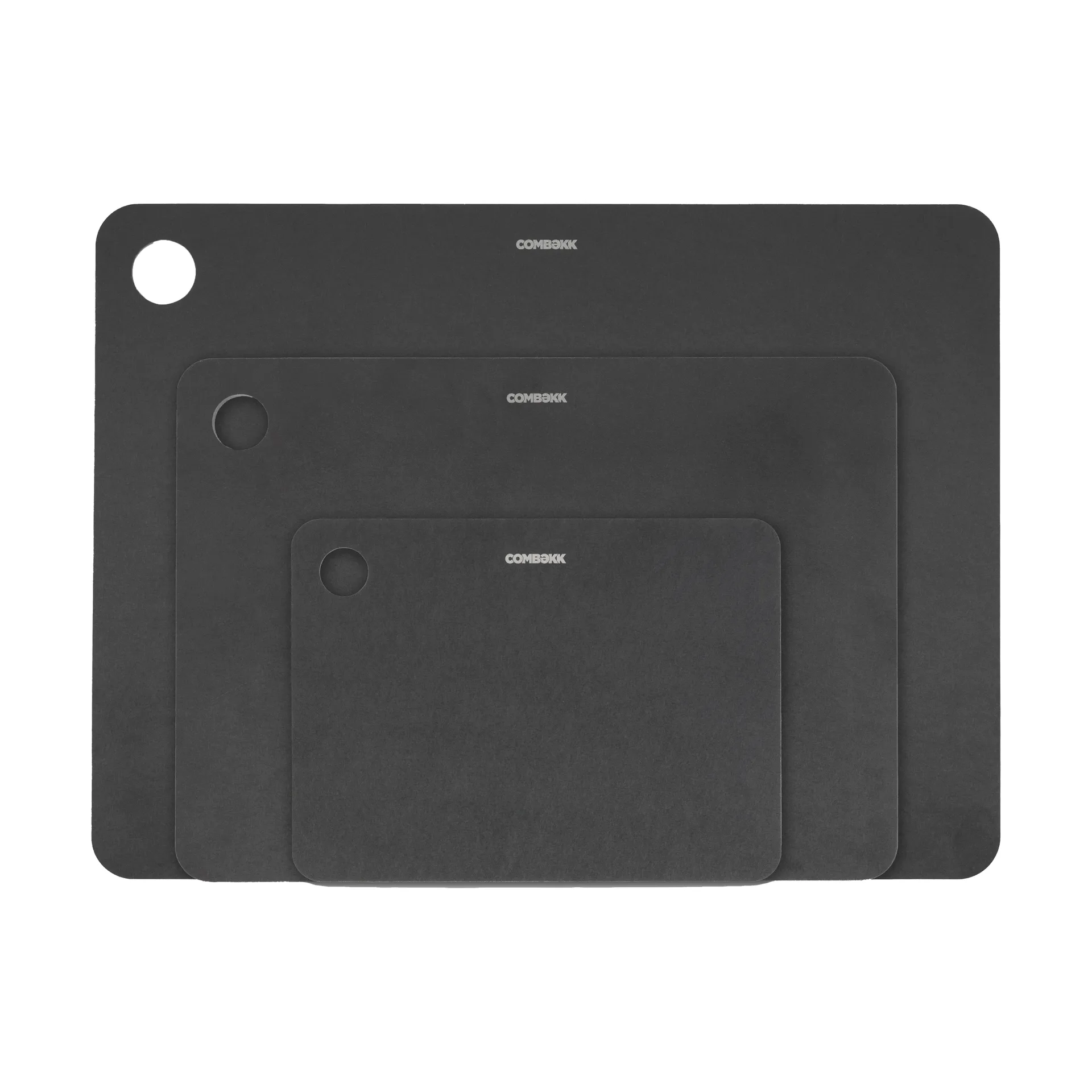 Combekk wooden cutting boards, 3-piece set, Black Combekk