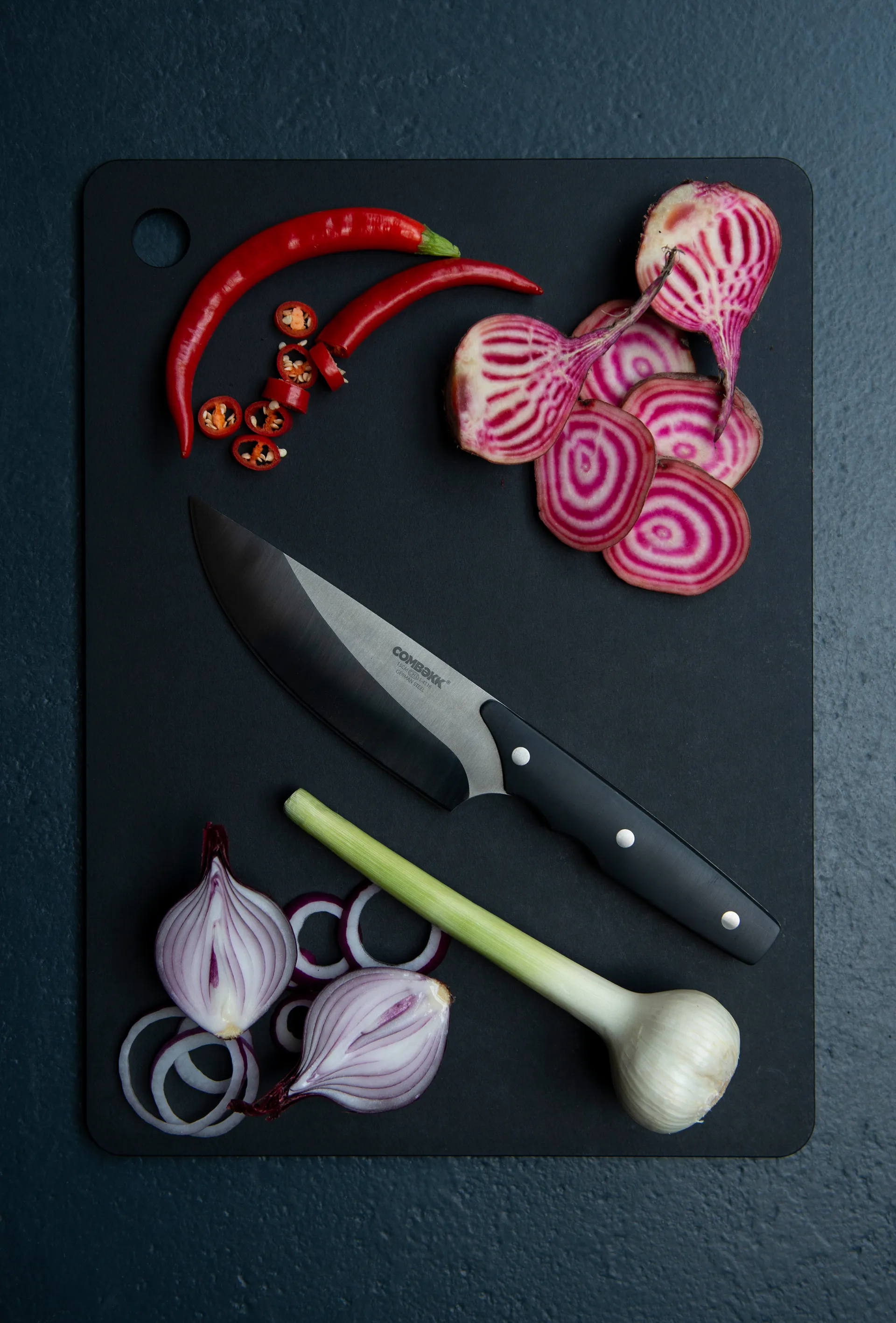 Combekk wooden cutting boards, 3-piece set, Black Combekk