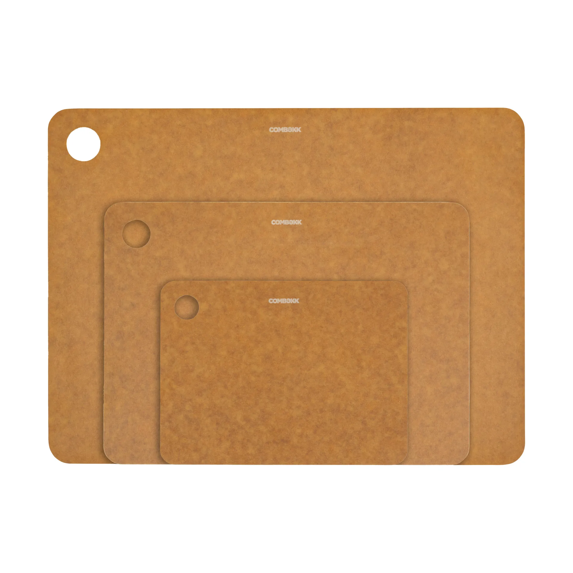 Combekk wooden cutting boards, 3-piece set, Brown Combekk