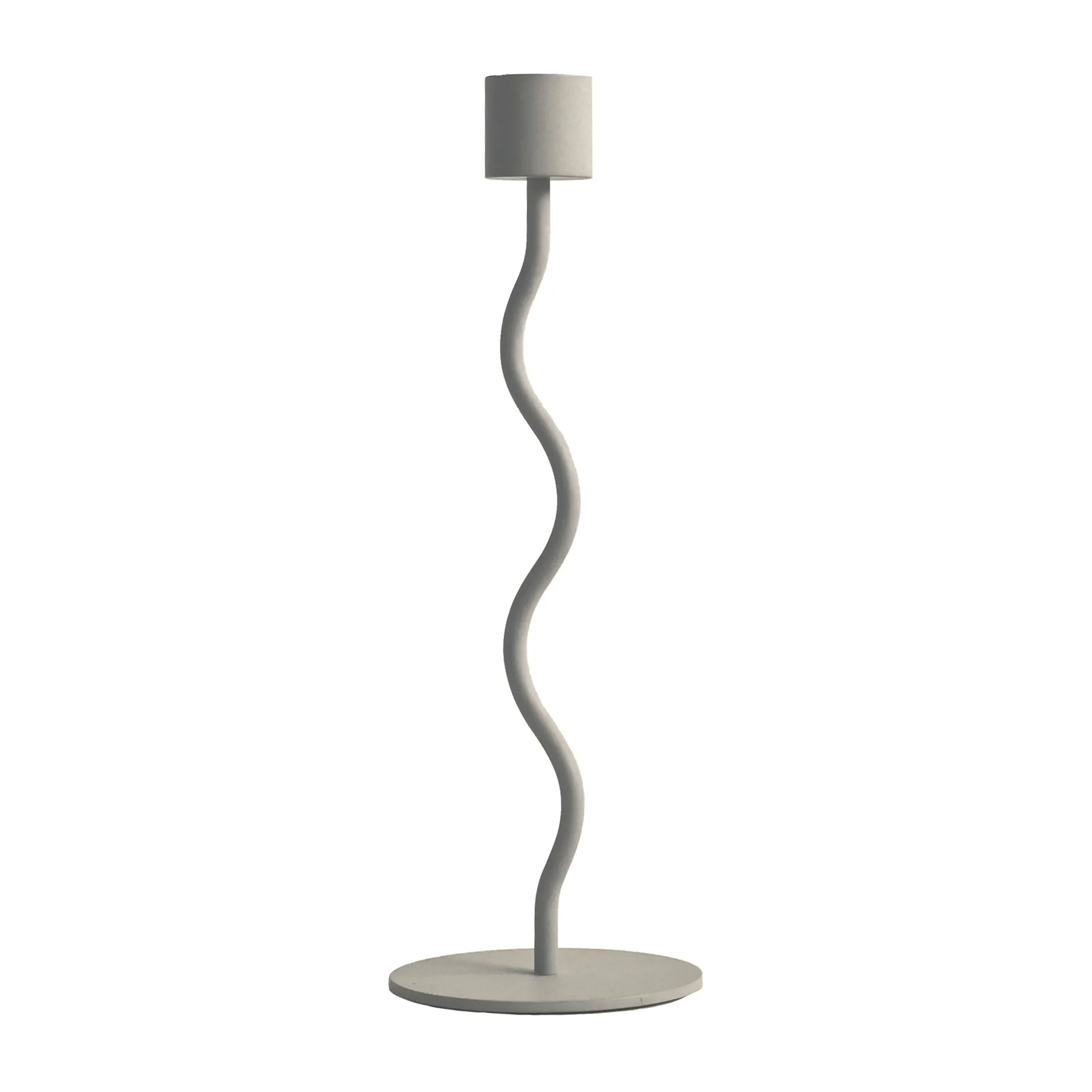 Curved candle holder 23 cm, Sand Cooee Design