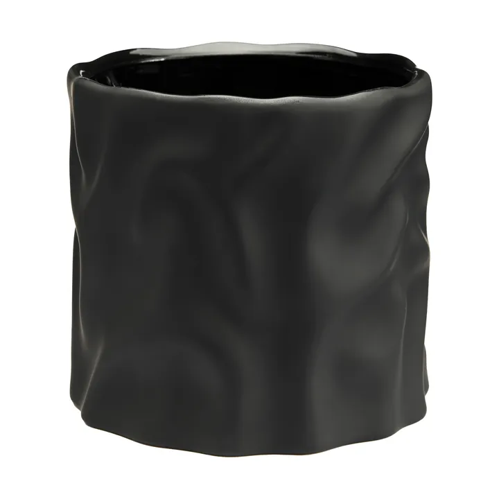 Drift desert flower pot - Black, medium Ø17.5 cm - Cooee Design