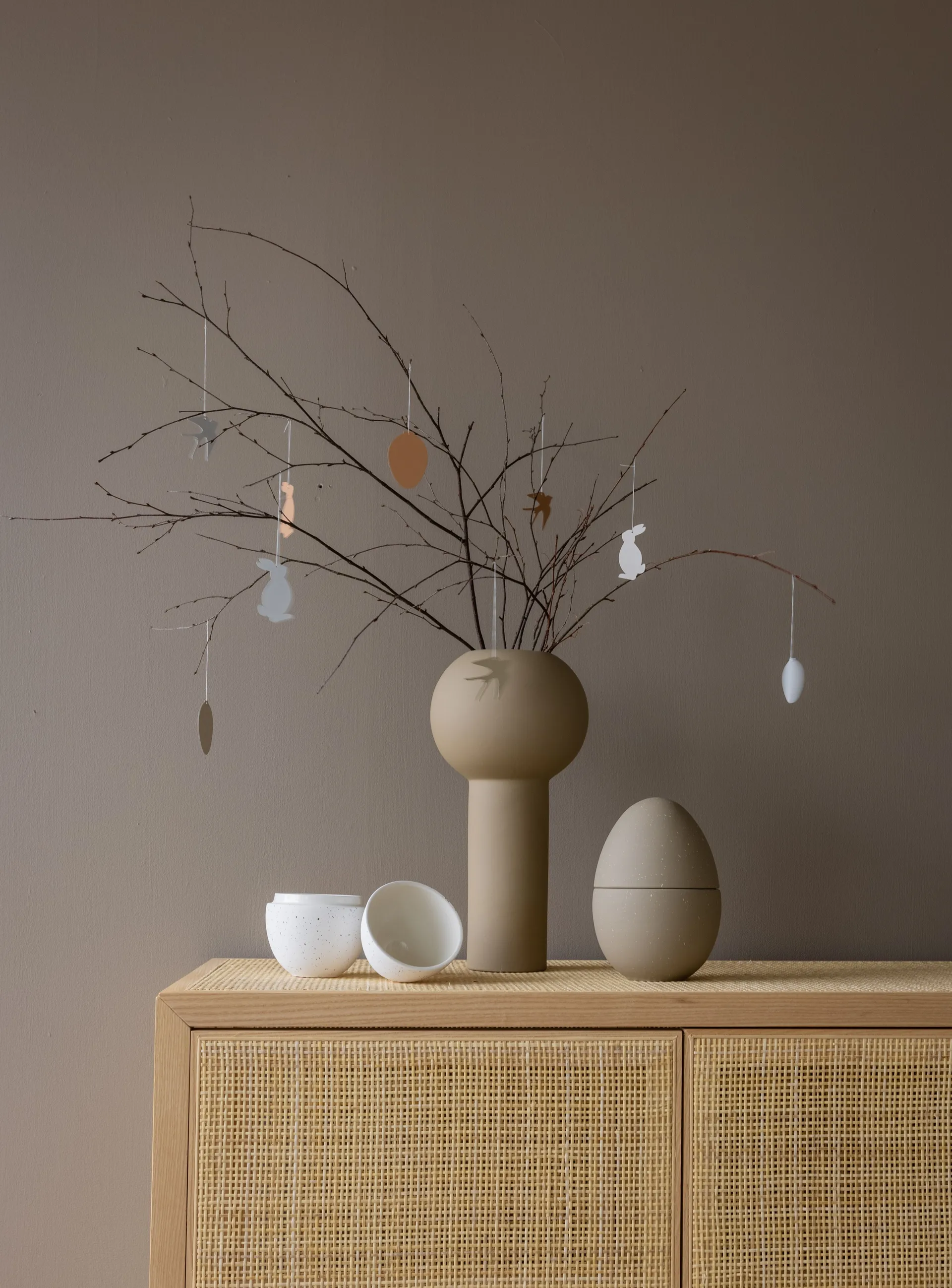 Easter Deco eggEaster decoration 4-pack, Cafe au lait Cooee Design