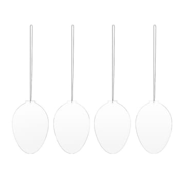 Easter Deco eggEaster decoration 4-pack - White - Cooee Design