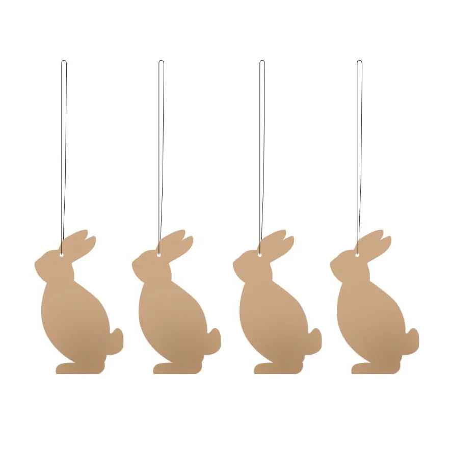 Easter Deco hare Easter decoration 4-pack, Cafe au lait Cooee Design