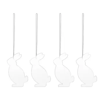 Easter Deco hare Easter decoration 4-pack - White - Cooee Design