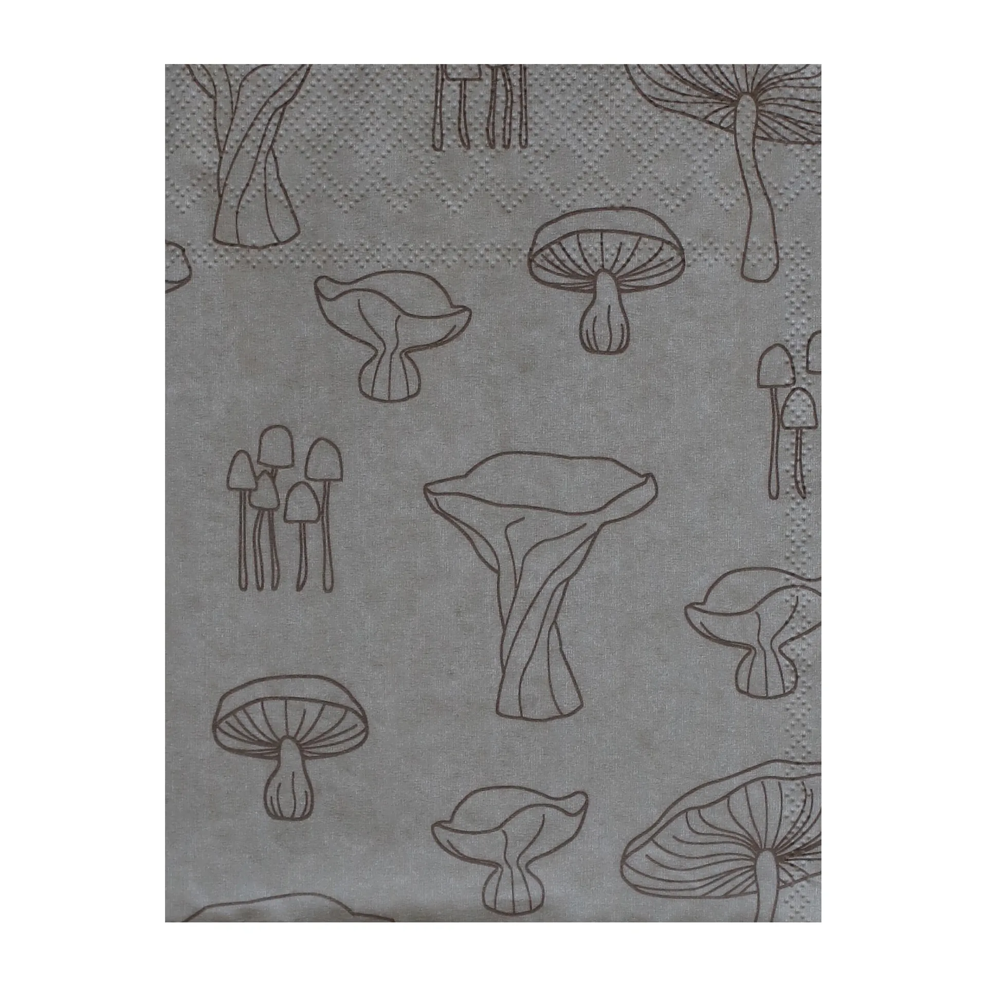 Fungi napkin 33x33 cm 20-pack, Sand-hazelnut Cooee Design