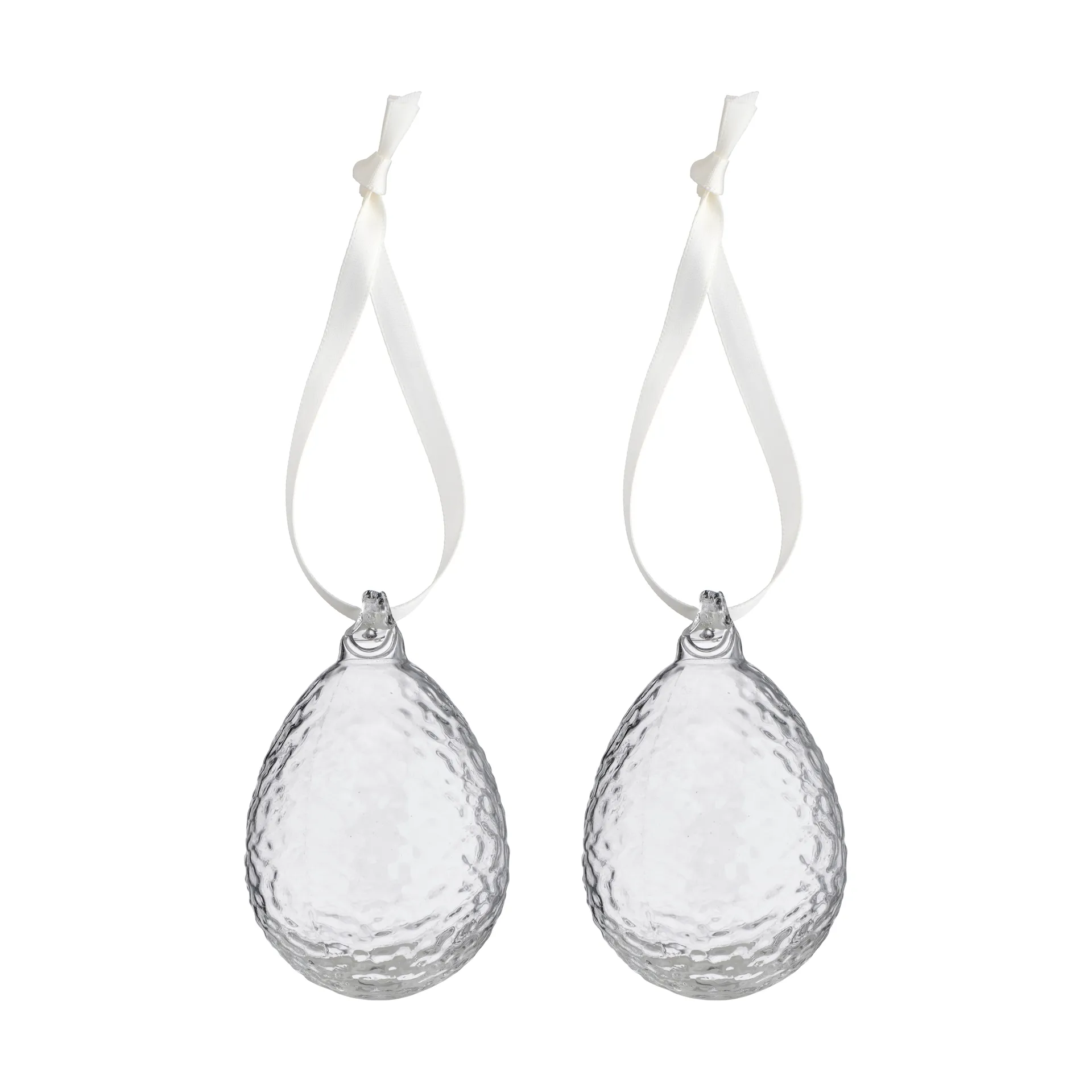 Gry egg Easter pendant 2-pack, Clear Cooee Design