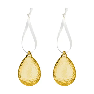Gry egg Easter pendant 2-pack - Honey - Cooee Design