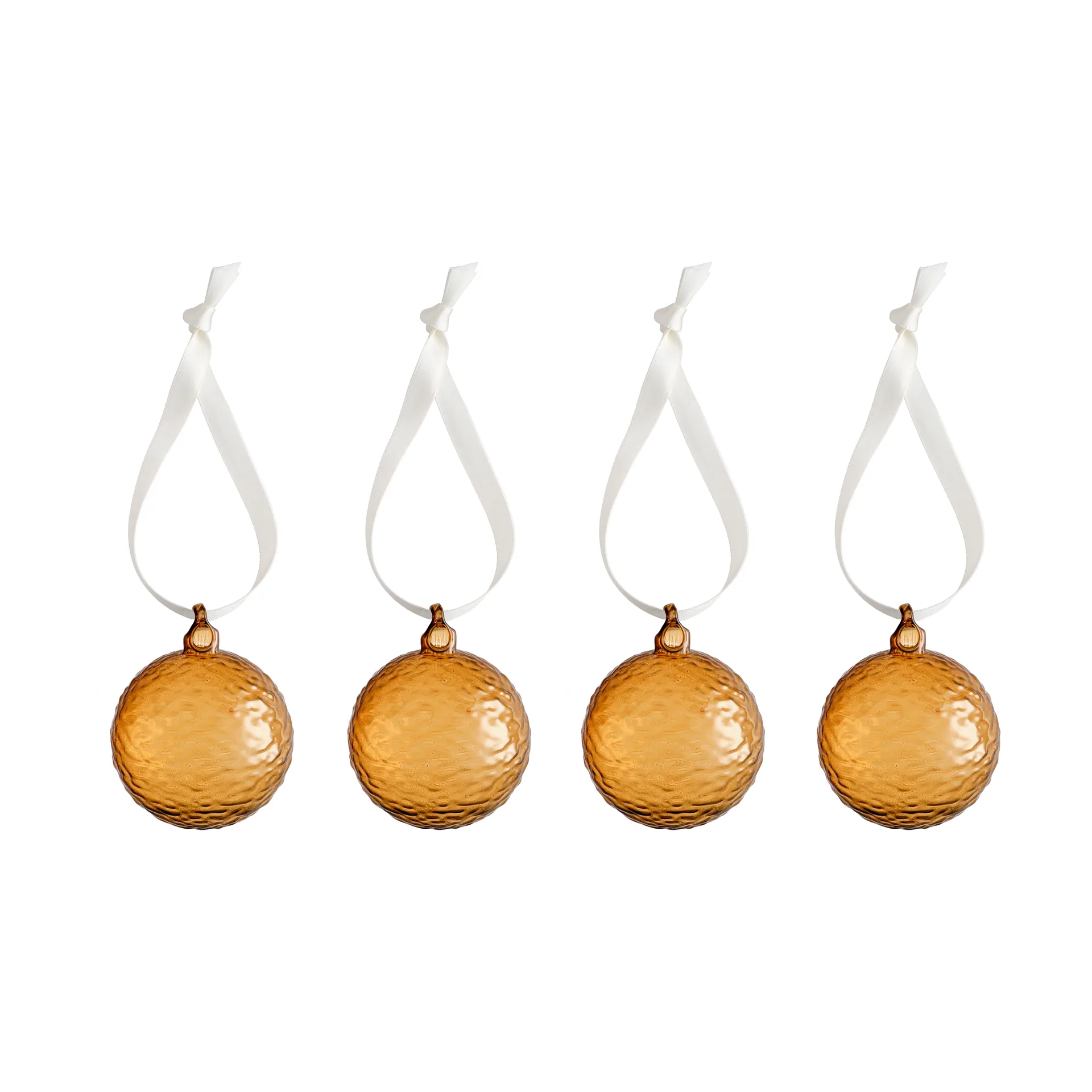 Gry Marble Christmas bauble Ø5 cm, Cognac Cooee Design