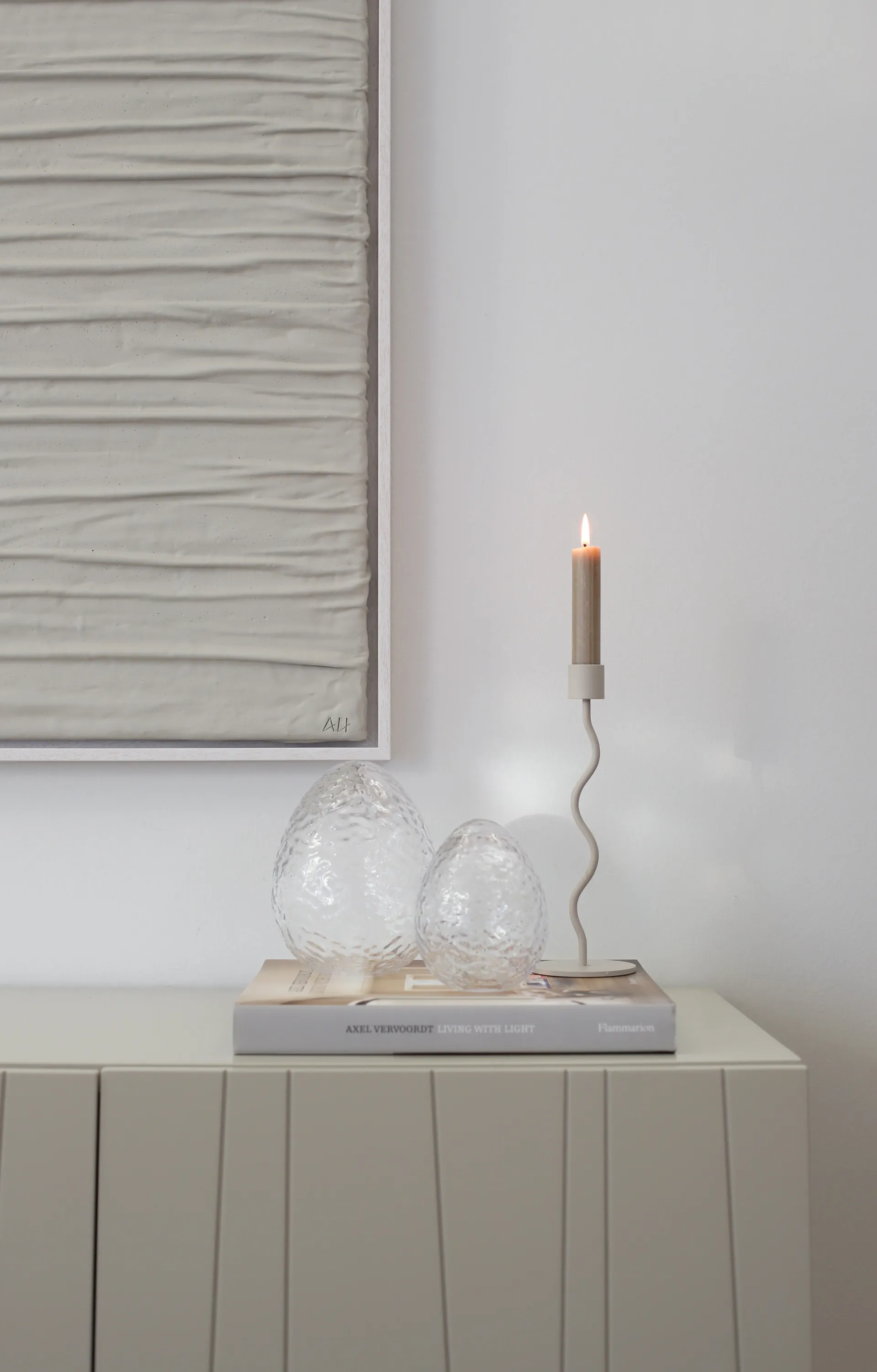 Gry standing egg 16 cm, Clear Cooee Design