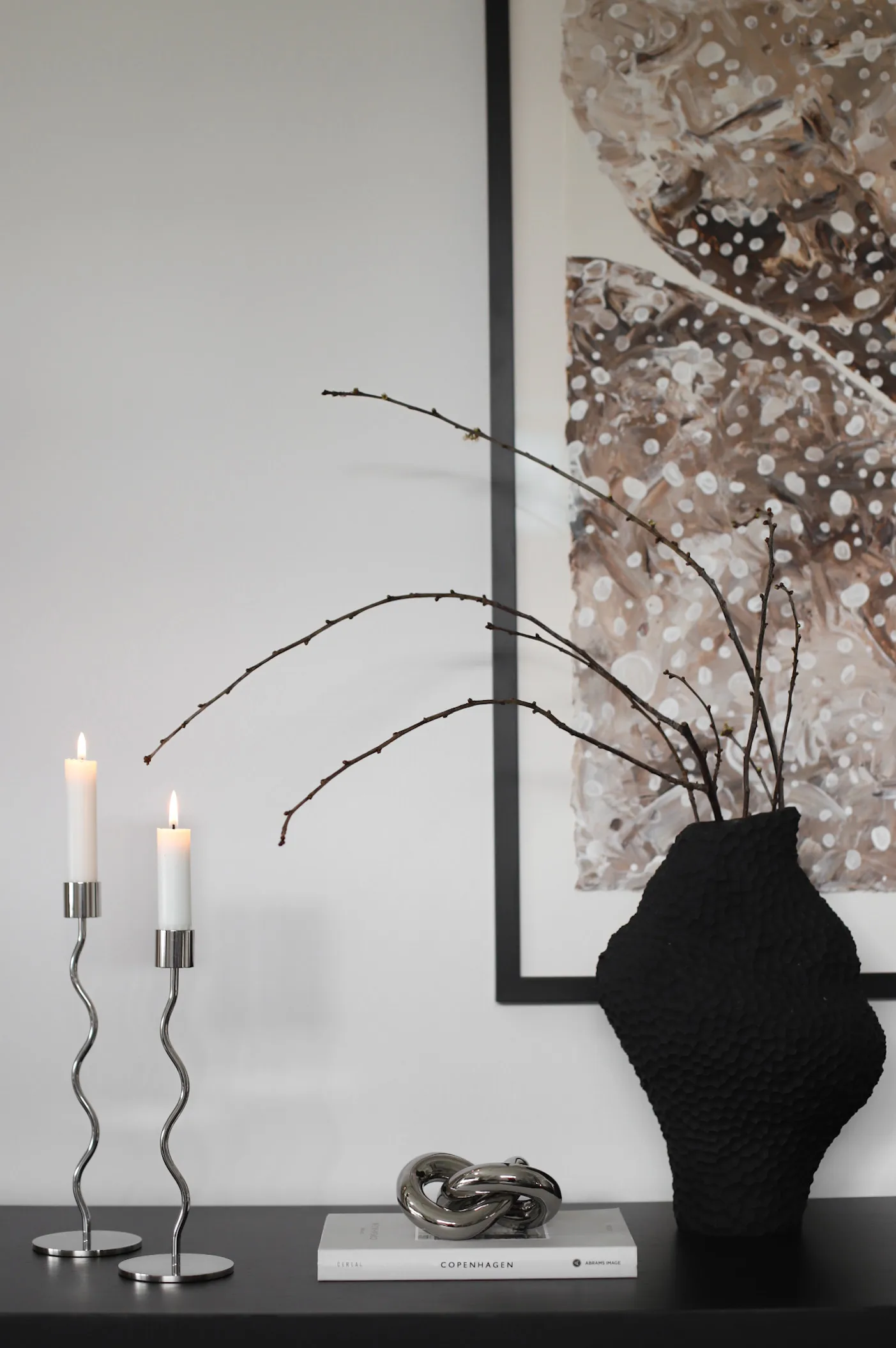 Knot Table small decoration, Light Silver Cooee Design