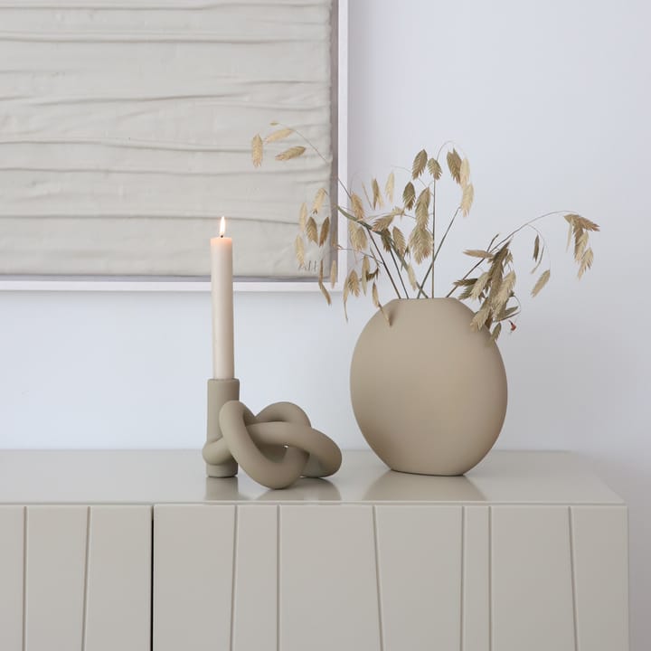 Lykke One candlestick, sand Cooee Design