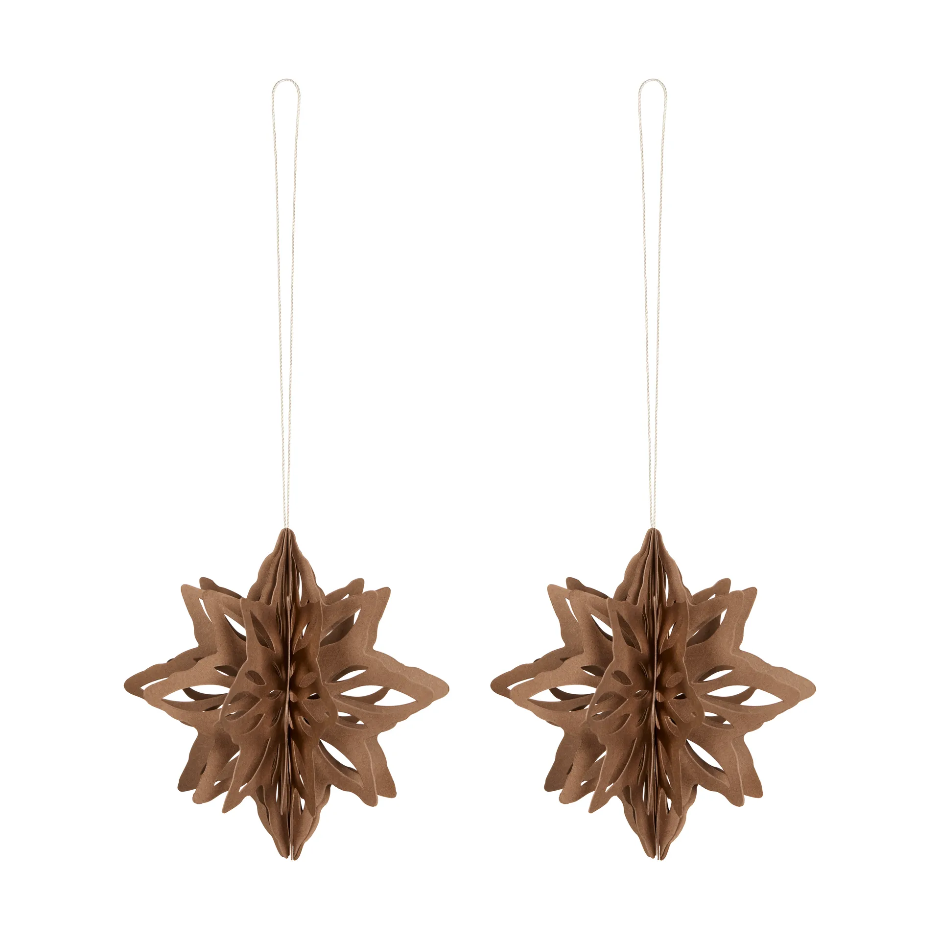 Paper Nova star decoration hanger 2-pack, Coffee Cooee Design