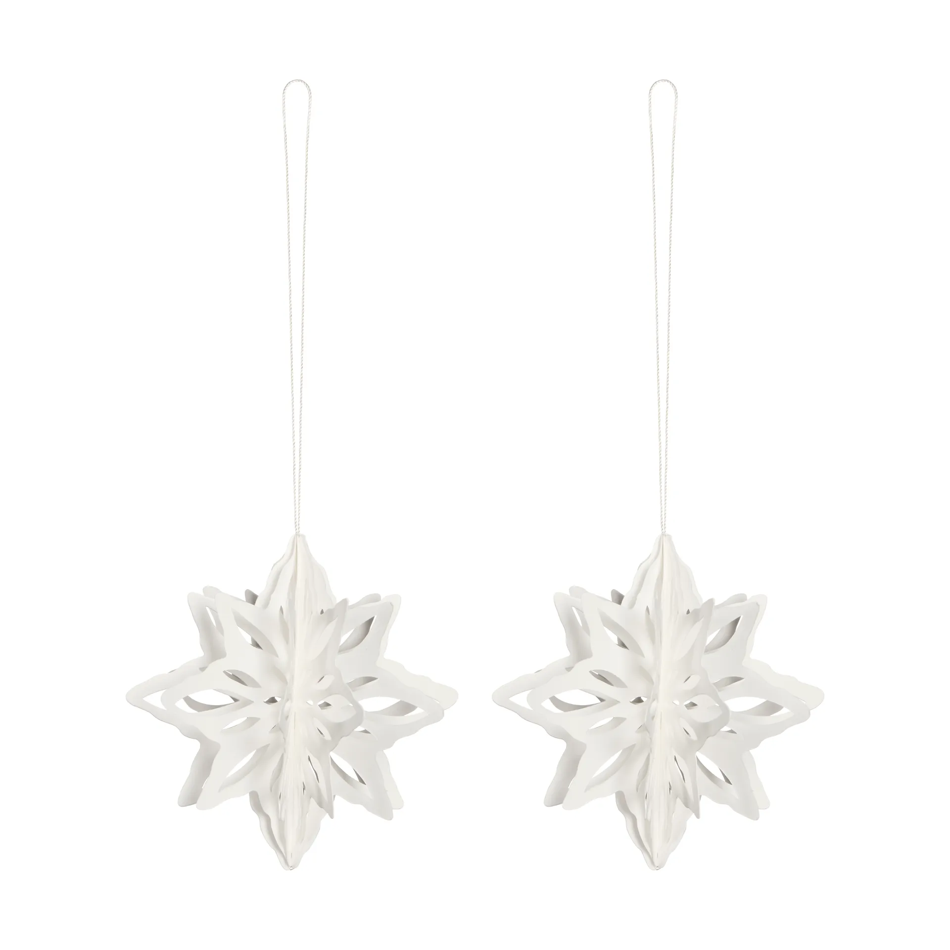 Paper Nova star decoration hanger 2-pack, Natural Cooee Design