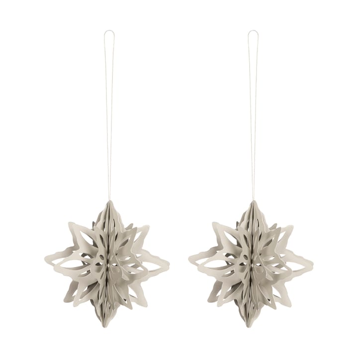 Paper Nova star decoration hanger 2-pack - Sand - Cooee Design