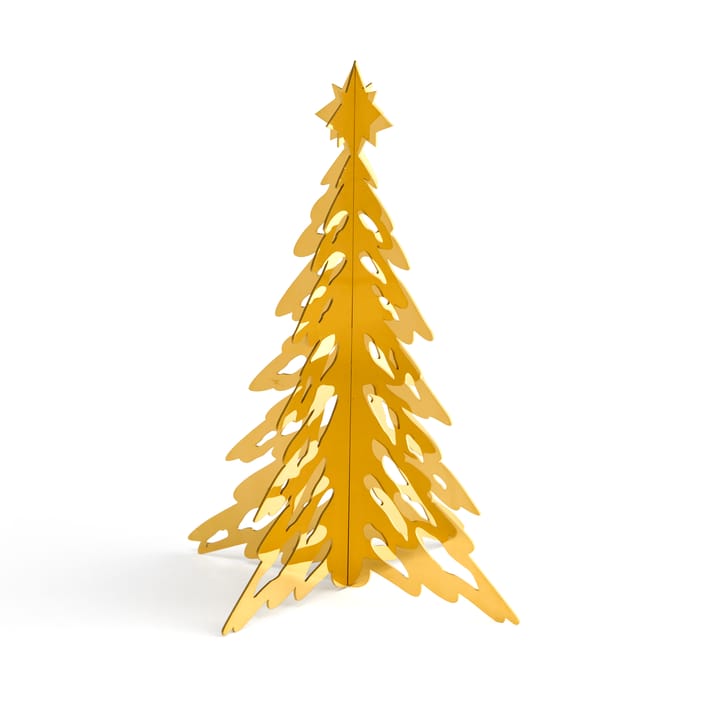 Pinetree decorative tree 15 cm - Messing - Cooee Design