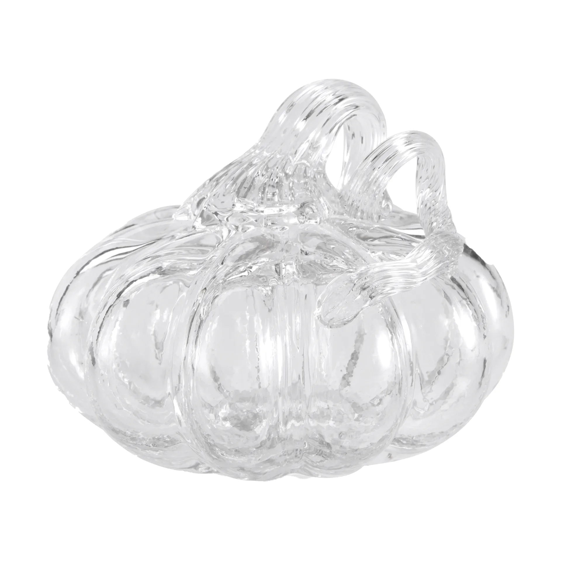 Pumpkin decoration 8 cm, Clear Cooee Design