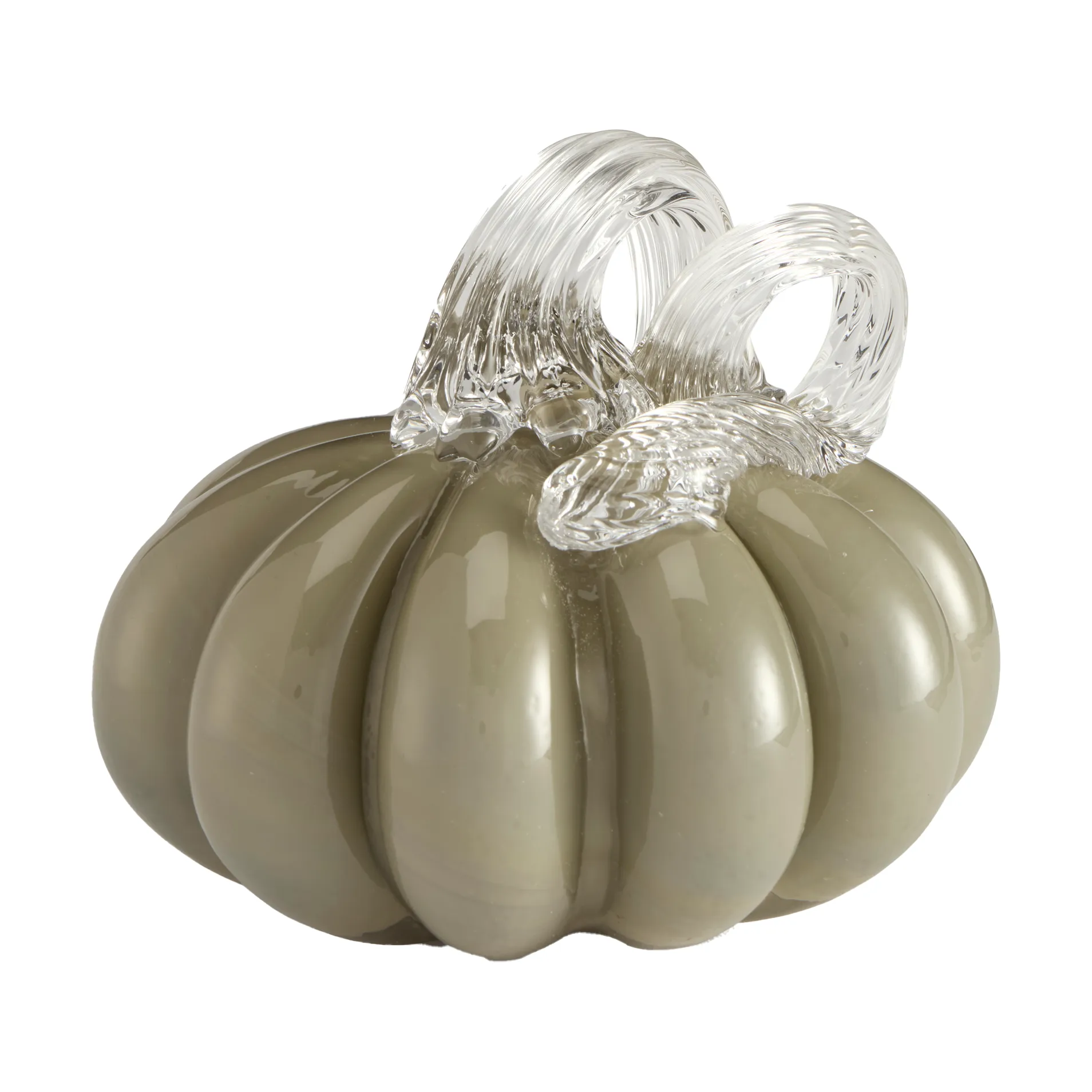 Pumpkin decoration 8 cm, Khaki Cooee Design