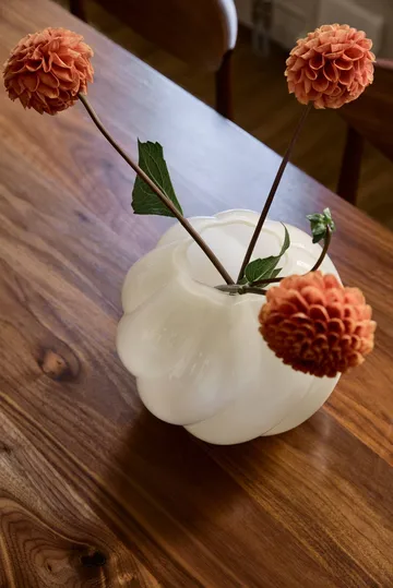 Twist ball vase 20 cm - Butter yellow - Cooee Design