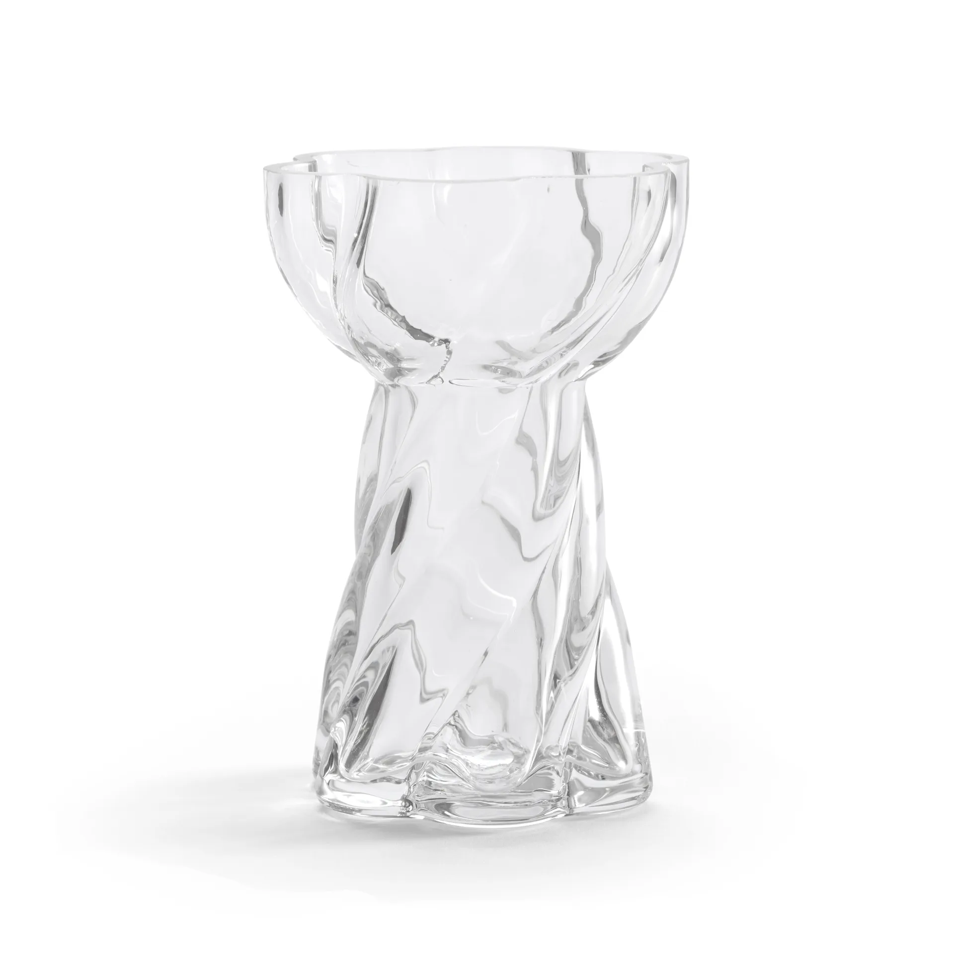 Twist bulb vase 12.8 cm, Clear Cooee Design