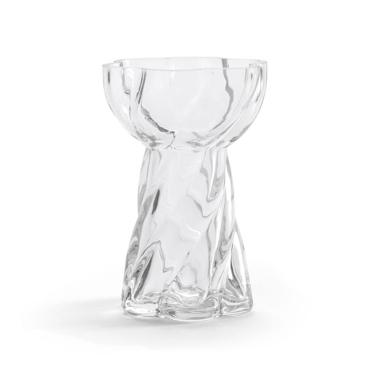 Twist bulb vase 12.8 cm - Clear - Cooee Design