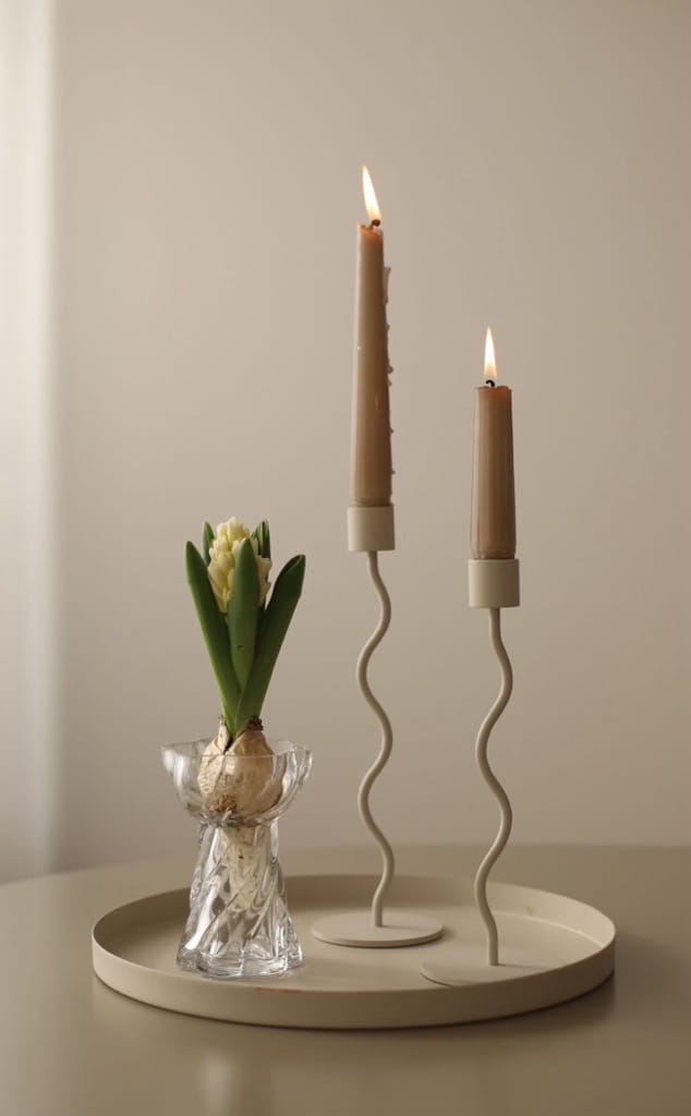 Twist bulb vase 12.8 cm, Clear Cooee Design