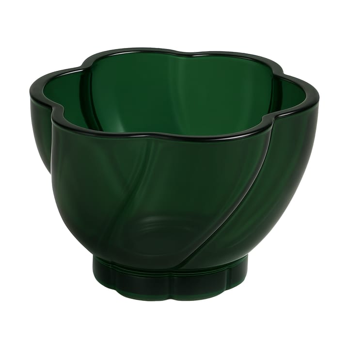 Twist tealight bowl Ø10x5.5 cm - Forest green - Cooee Design
