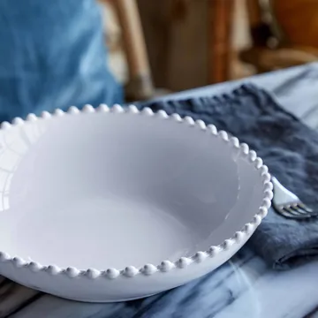 Pearl pasta bowl - White, Ø24 cm - Costa Nova