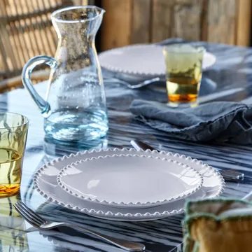 Pearl side plate - White, Ø22 cm - Costa Nova