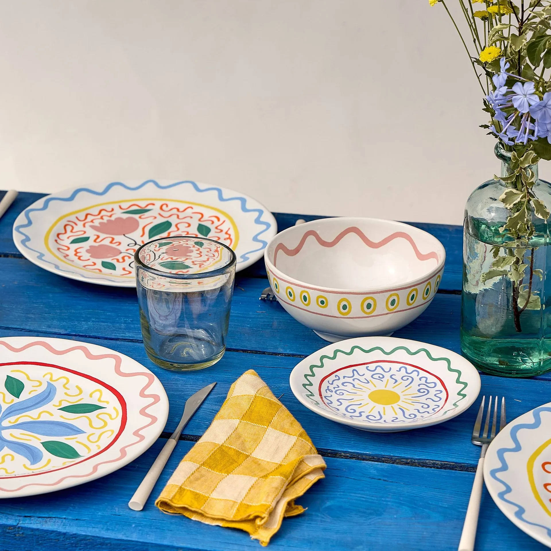 Summer Bliss plate, Sun, Ø16.3 cm Costa Nova