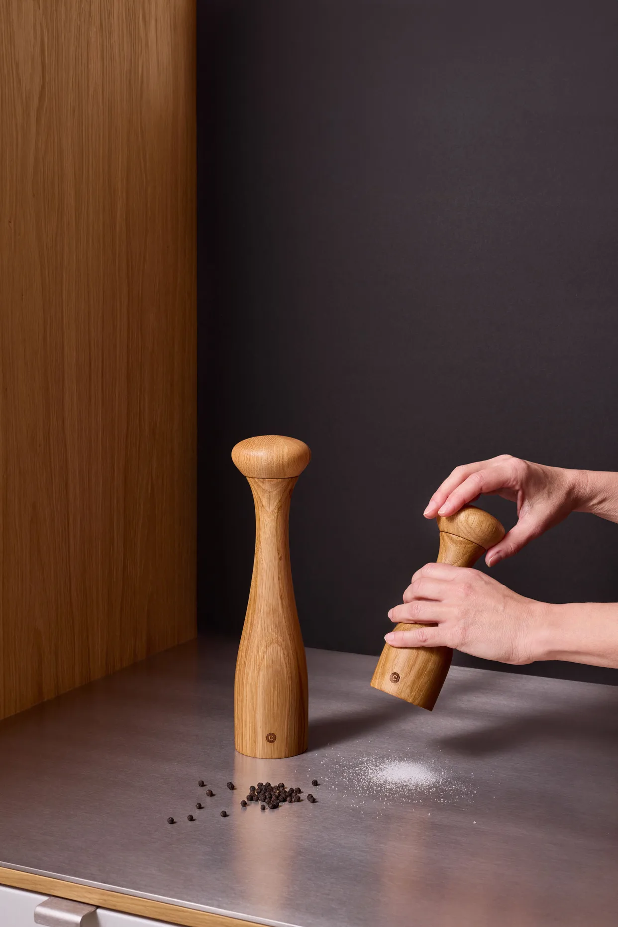 Lyon spice mill, Natural, FSC oak, 30 cm Crushgrind