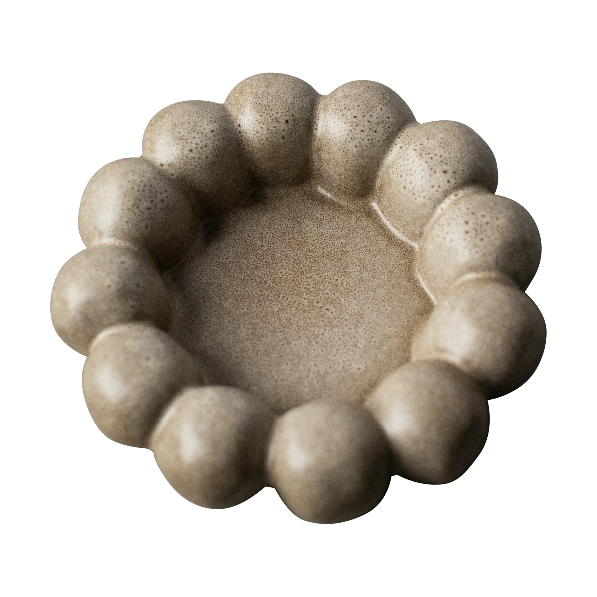 Bright candle tray Ø17 cm, Beige DBKD