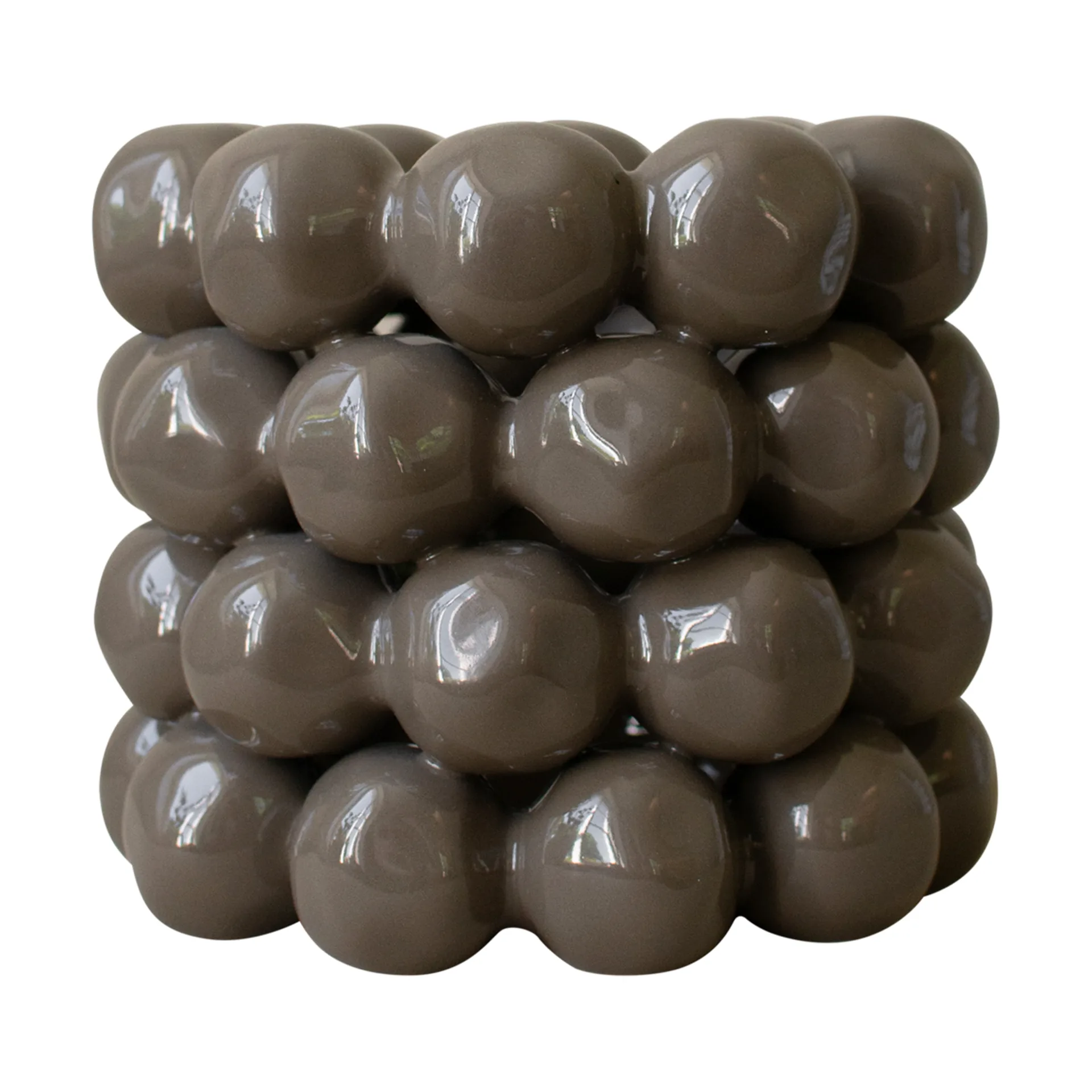 Bright candleholder Ø17 cm, Shiny dust DBKD