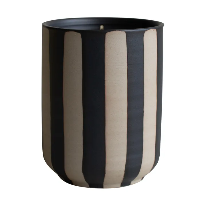 Burn scented candle 60 h - Stripe black - DBKD