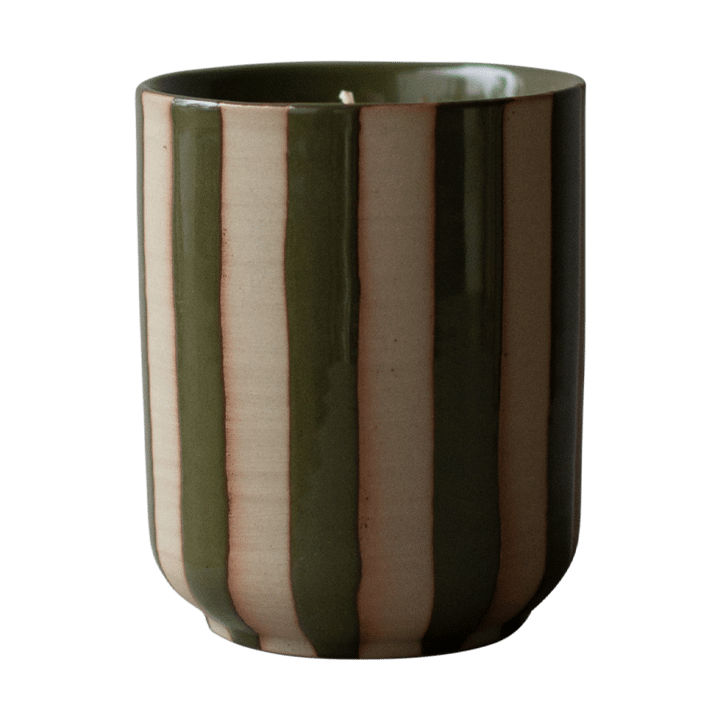 Burn scented candle 60 h - Stripe green - DBKD