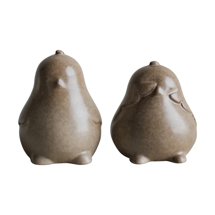 Chubby chicken Easter decoration 2-pack - Beige - DBKD