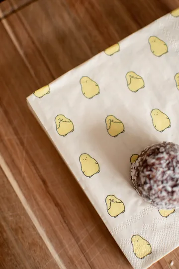 Chubby chicken paper napkins 20-pack - Yellow, 33x33 cm - DBKD