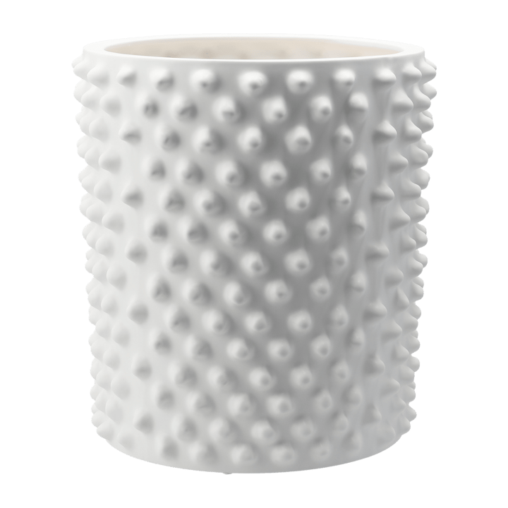 Cloudy flower pot matte white, large DBKD