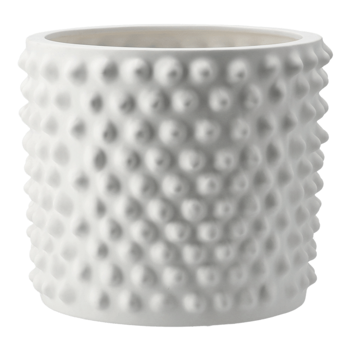 Cloudy flower pot matte white, medium DBKD