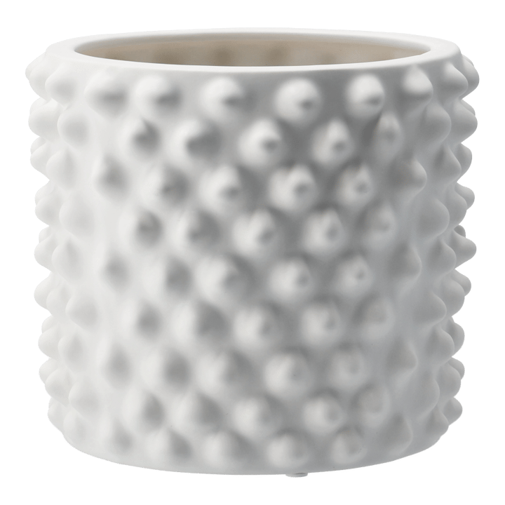 Cloudy flower pot matte white, small DBKD