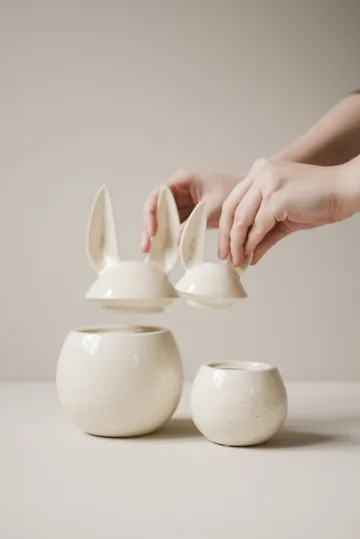 DBKD Eating rabbit bowl small - Vanilla - DBKD