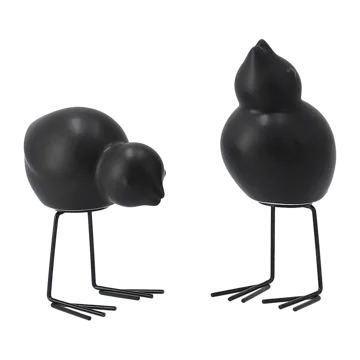 DBKD Swedish Birds Easter decoration 2-pack - Black - DBKD