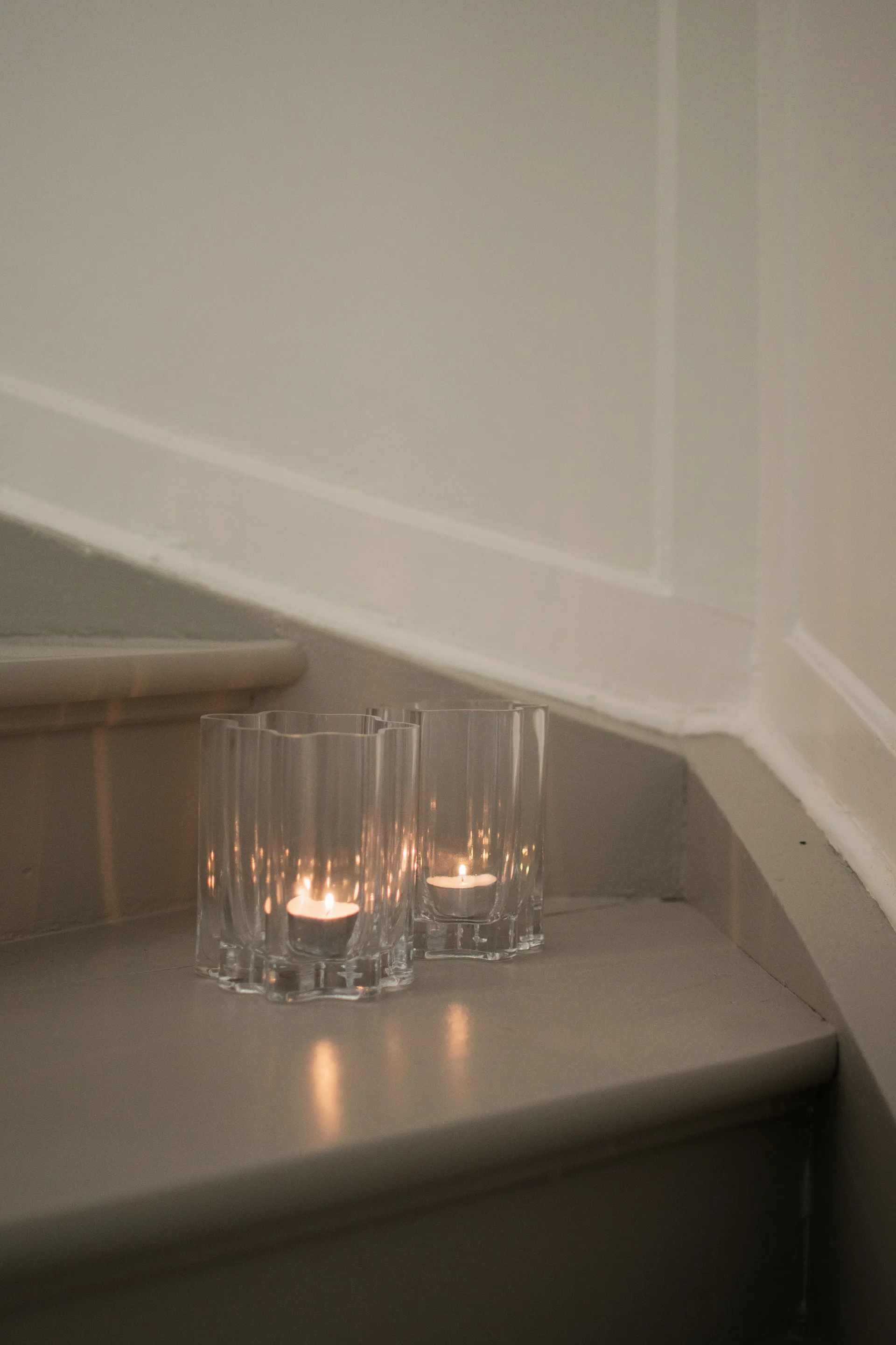 Filter candle holder, Clear, Ø11.5x13 cm DBKD