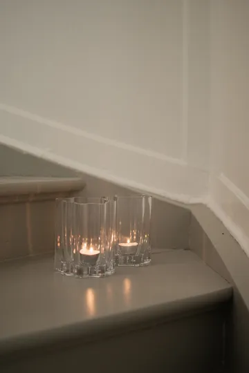 Filter candle holder - Clear, Ø11.5x13 cm - DBKD