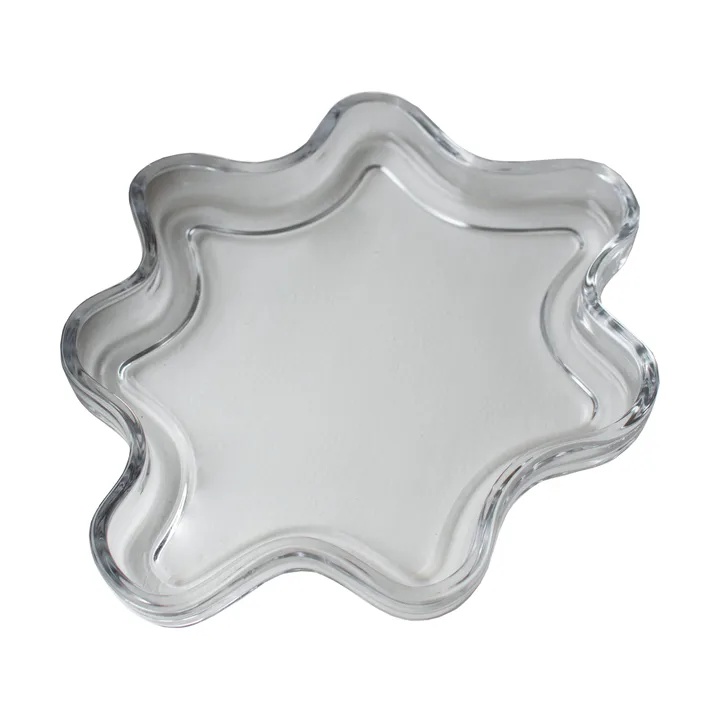 Filter decorative tray - Clear, Ø22x2 cm - DBKD