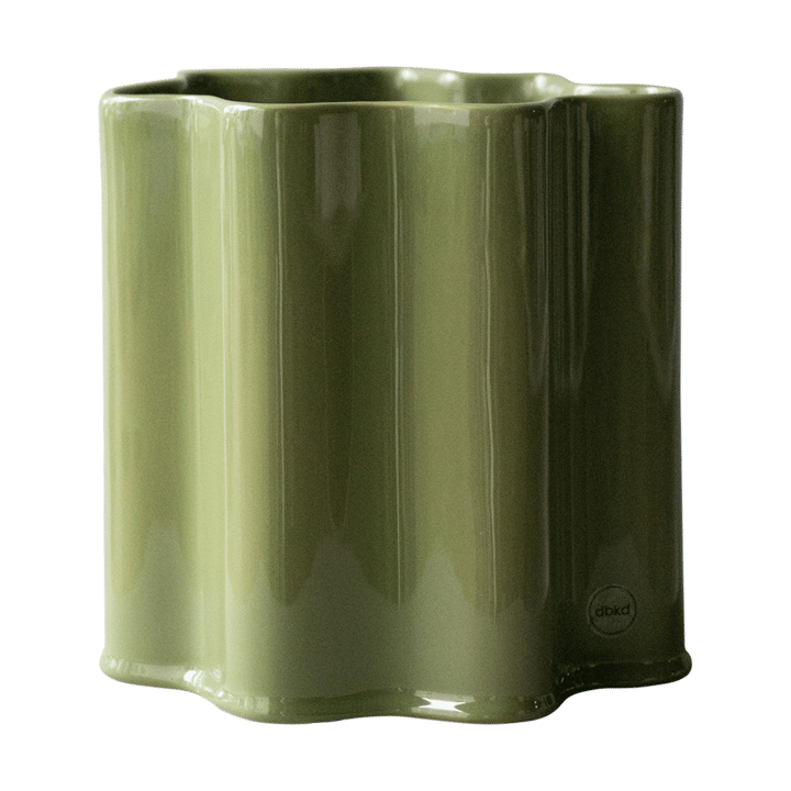 Filter flower pot - Shiny green, Ø18 cm - DBKD