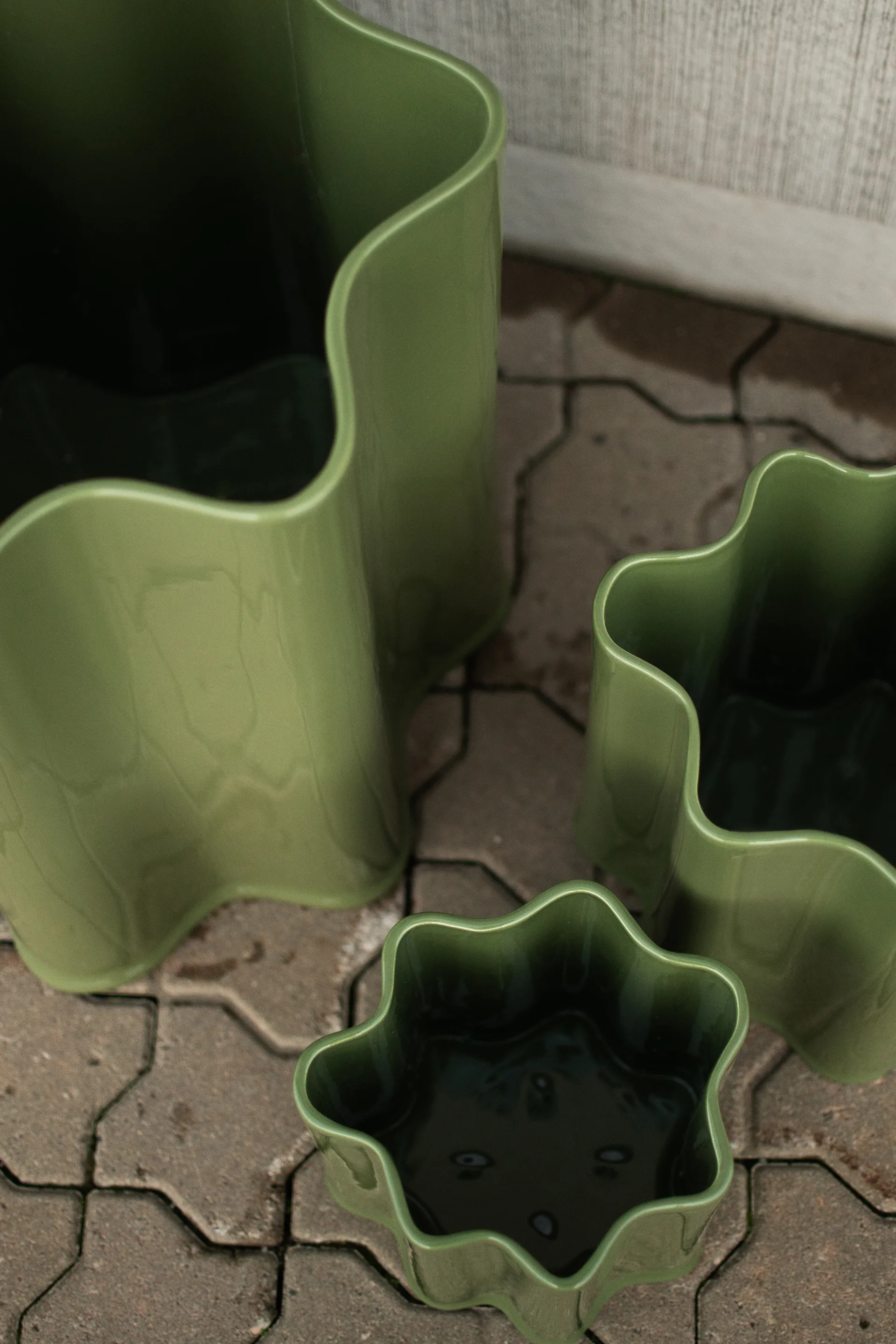 Filter flower pot, Shiny green, Ø41 cm DBKD