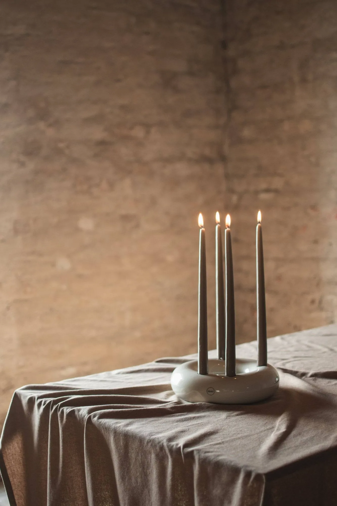 Float candle holder, Shiny cream DBKD